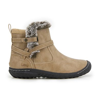 JBU By Jambu Women's Betsy Waterproof Ankle Boot - Whiskey, 9.5, Memory Foam, All-Terrain Traction
