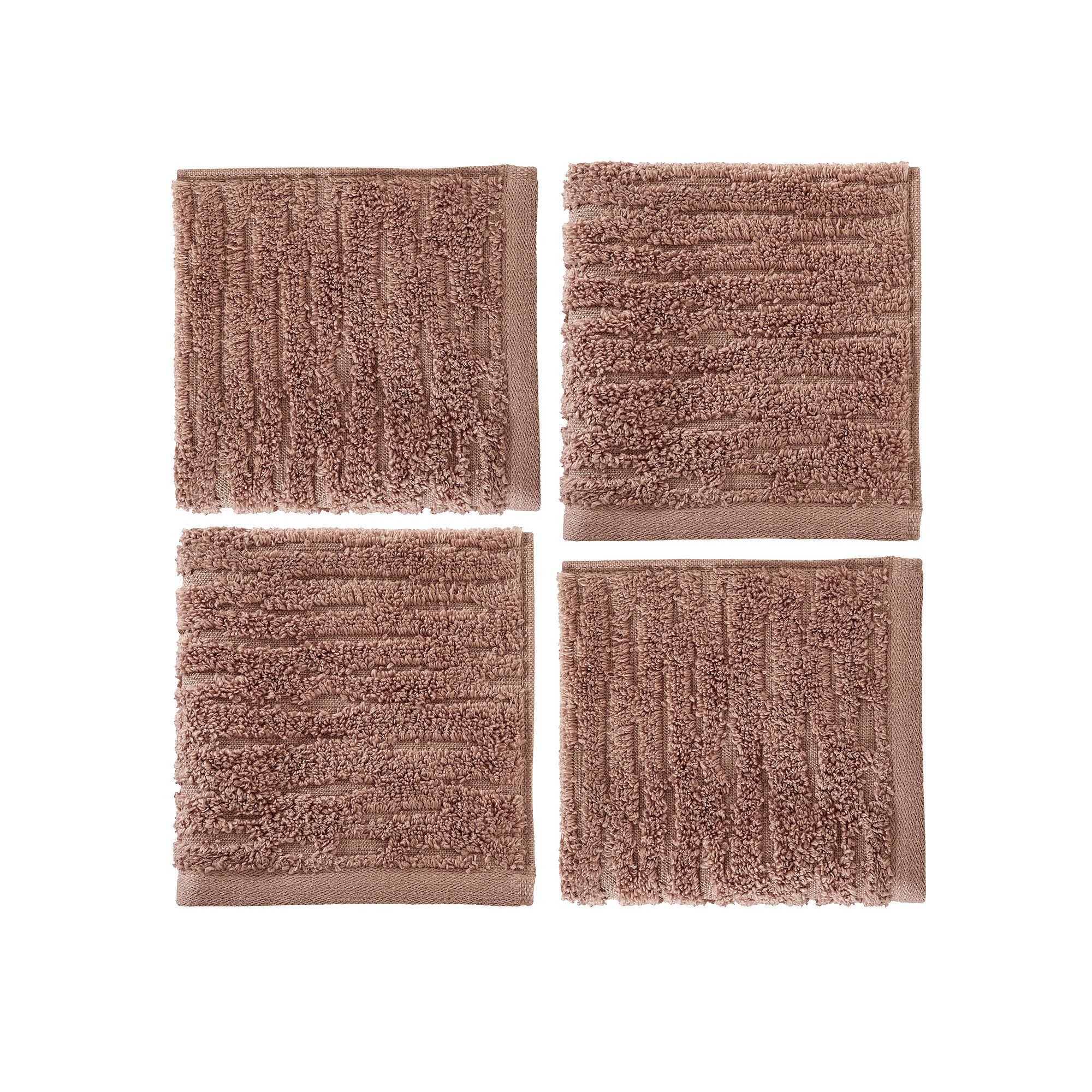 SKL Home Cloudsoft 4-pc. Washcloth Set, Clay