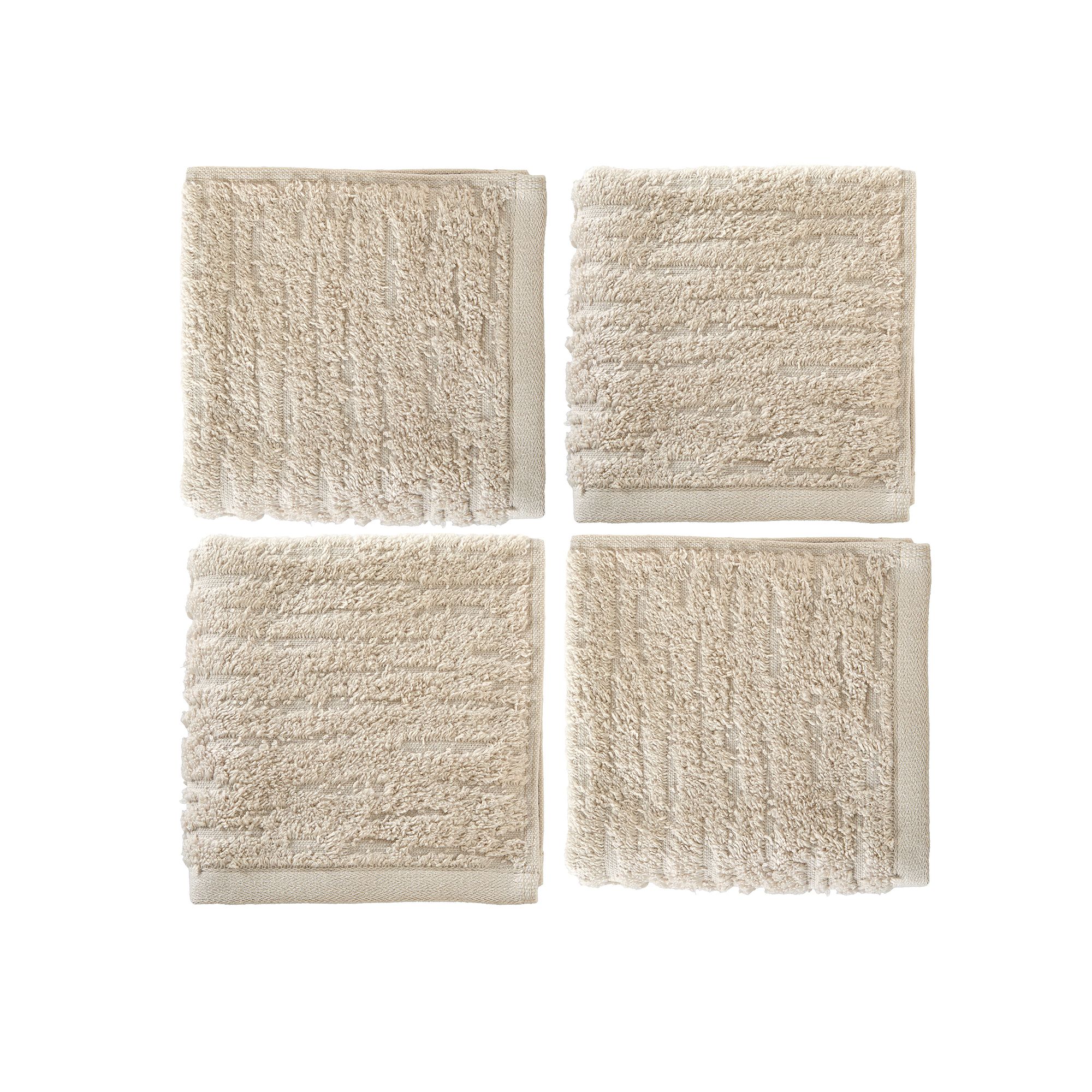 SKL Home Cloudsoft 4-pc. Washcloth Set, Oatmeal