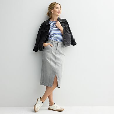 Women's Sonoma Goods For Life® Yoke Denim Skirt