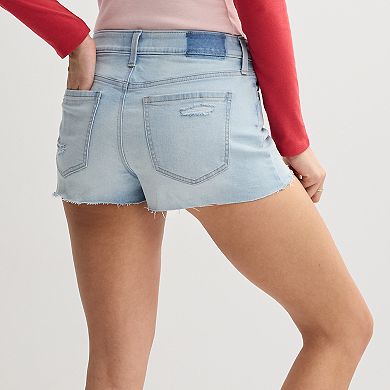 Juniors' SO® Mid-Rise Relaxed Jean Shorts