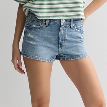 Juniors' SO® Mid-Rise Relaxed Jean Shorts