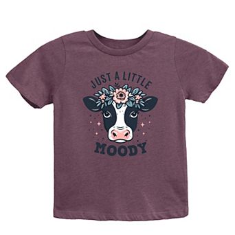 A Little Moody Toddler Short Sleeve Graphic Tee