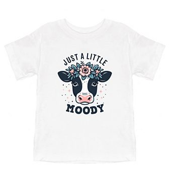 A Little Moody Toddler Short Sleeve Graphic Tee