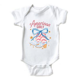 American Girly Coquette Boots Baby Bodysuit
