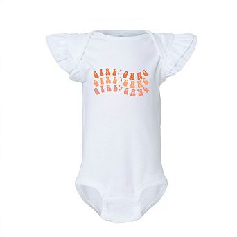 Girl Gang Wavy Baby Flutter Sleeve Bodysuit