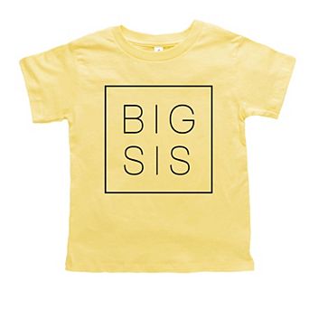 Big Sis Square Toddler Short Sleeve Graphic Tee