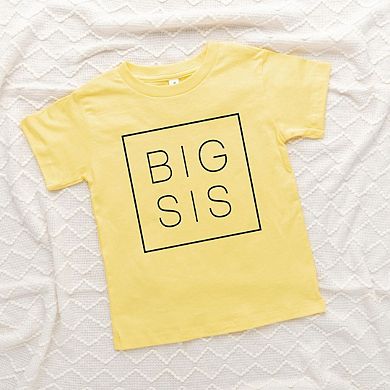 Big Sis Square Toddler Short Sleeve Graphic Tee