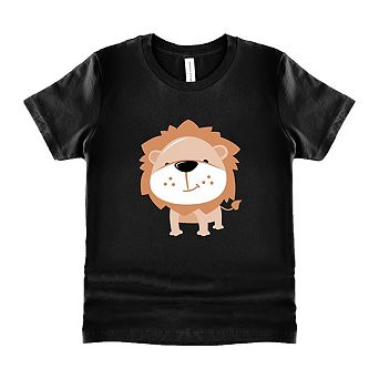Lion Colorful Youth Short Sleeve Graphic Tee