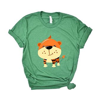 Lion Colorful Youth Short Sleeve Graphic Tee