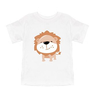 Lion Colorful Youth Short Sleeve Graphic Tee