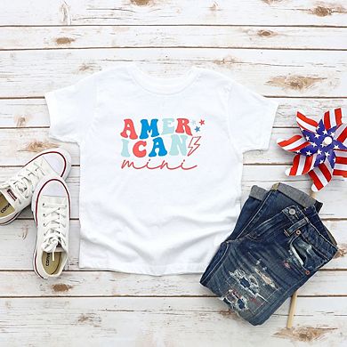 American Mini Lightning Bolt Toddler Short Sleeve Graphic Tee