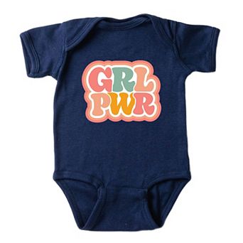 Girl Power Retro Baby Bodysuit