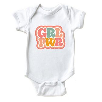 Girl Power Retro Baby Bodysuit