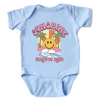 Sunshine State Of Mind Smiley Baby Bodysuit