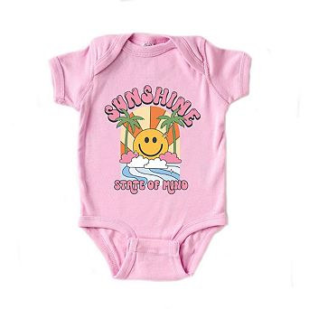 Sunshine State Of Mind Smiley Baby Bodysuit