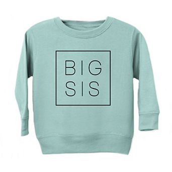 Big Sis Square Toddler Graphic Sweatshirt