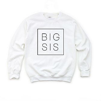 Big Sis Square Toddler Graphic Sweatshirt
