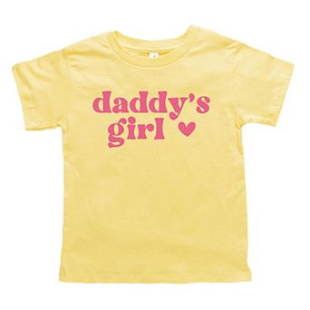 Daddy's Girl Heart Toddler Short Sleeve Graphic Tee