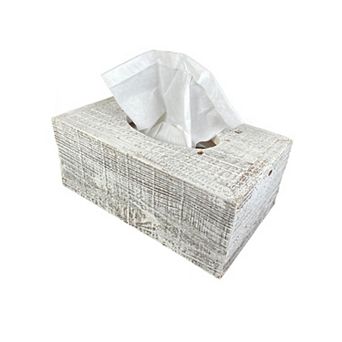 Rustic Farmhouse Reclaimed Wood Decorative Rectangular Tissue Box Cover