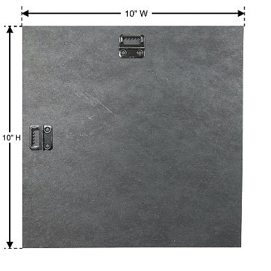 Black Cardboard Hanger Back for 10 x 10 Picture Frames, Artwork, and DIY Projects (2 Pack)