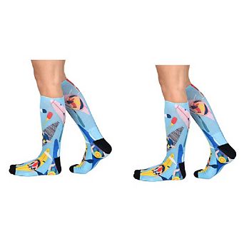 Sierra Socks Kayak Fever Pattern Coolmax Socks, Nature Collection For Men & Women Knee High Socks