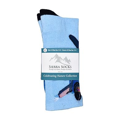 Sierra Socks Sky High Pattern Coolmax Socks, Nature Collection For Men & Women Knee High Socks
