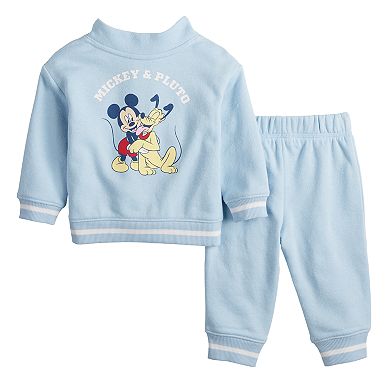Disney's Mickey Mouse & Pluto Baby Quarter-Zip Top & Jogger Set by Jumping Beans®