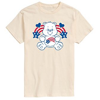 Men's Care Bears America Stars Stripes Graphic Tee