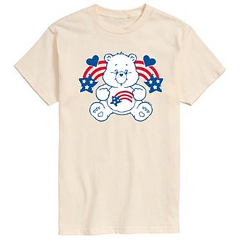 Men's Care Bears America Stars Stripes Graphic Tee