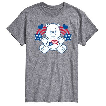 Men's Care Bears America Stars Stripes Graphic Tee