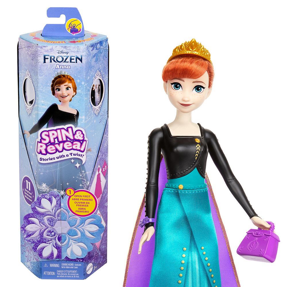 Disney's Frozen Spin Reveal Anna Fashion Doll Accessories