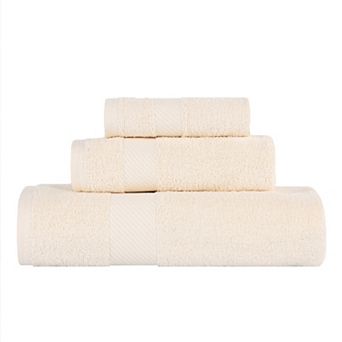 SUPERIOR 3 pc Kendell Egyptian Cotton Medium Weight Bath Towel Set