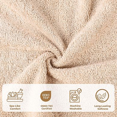 SUPERIOR Solid 2-piece Egyptian Cotton Quick-Drying Bath Sheet Set