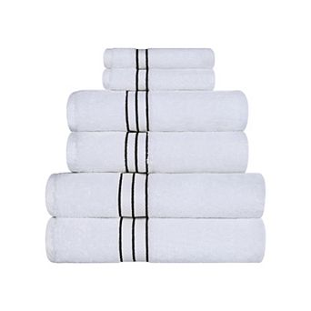 SUPERIOR 6 pc Turkish Cotton Ultra-Plush Absorbent Towel Set