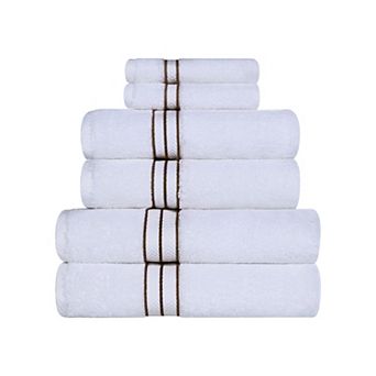 SUPERIOR 6 pc Turkish Cotton Ultra-Plush Absorbent Towel Set