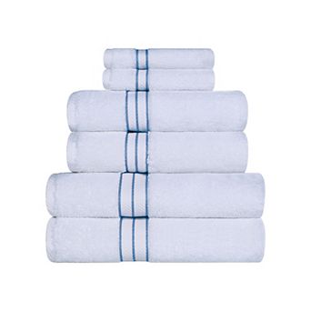 SUPERIOR 6 pc Turkish Cotton Ultra-Plush Absorbent Towel Set