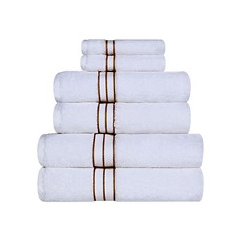 SUPERIOR 6 pc Turkish Cotton Ultra-Plush Absorbent Towel Set