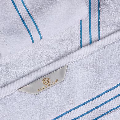 SUPERIOR 8-Piece Turkish Cotton Ultra-Plush Absorbent Towel Set