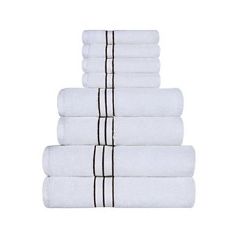 SUPERIOR 8 pc Turkish Cotton Ultra-Plush Absorbent Towel Set