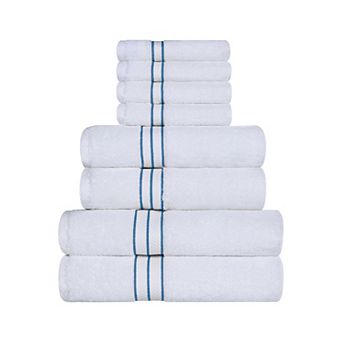 SUPERIOR 8 pc Turkish Cotton Ultra-Plush Absorbent Towel Set