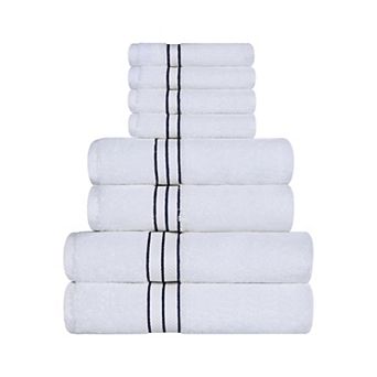 SUPERIOR 8 pc Turkish Cotton Ultra-Plush Absorbent Towel Set