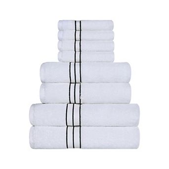 SUPERIOR 8 pc Turkish Cotton Ultra-Plush Absorbent Towel Set