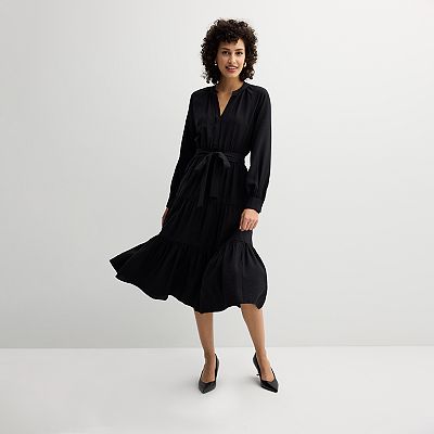 Women s Nine West Tiered Shirt Dress