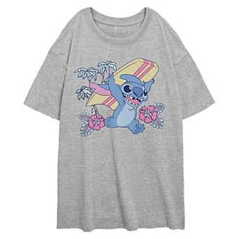 Disney's Lilo & Stitch Ready To Surf Juniors' Oversized Graphic Tee