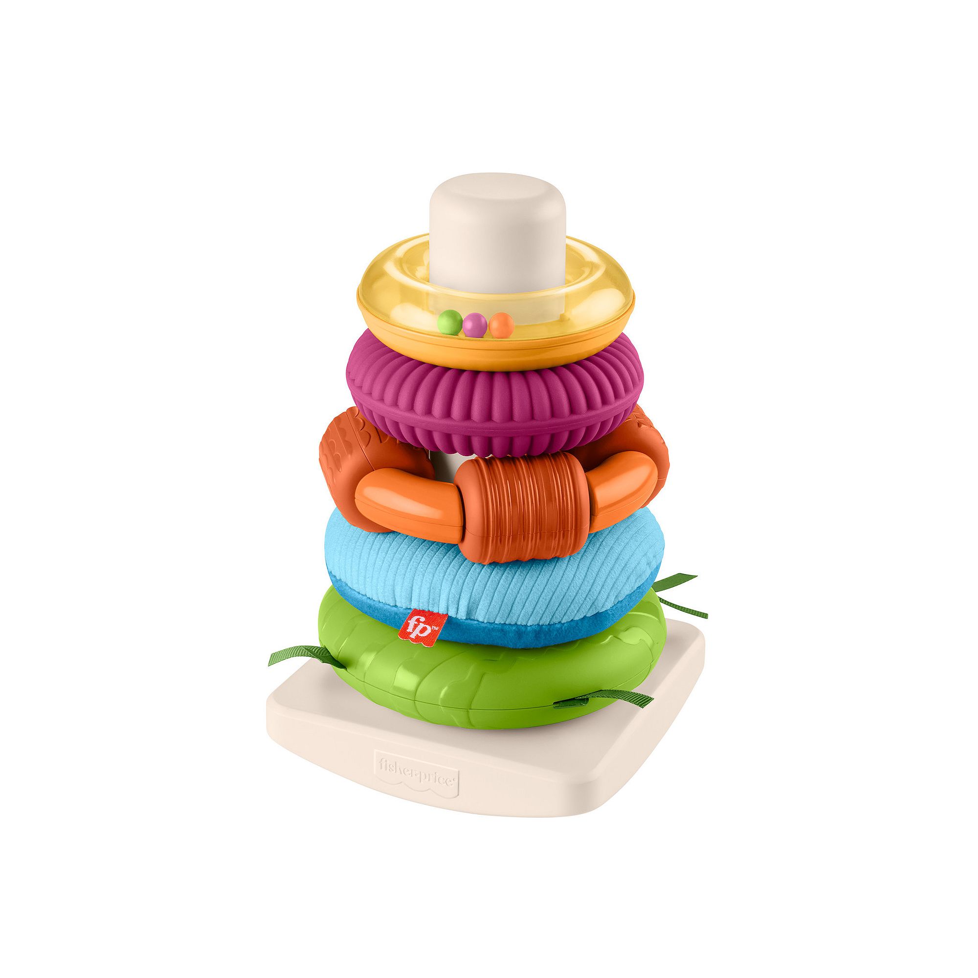 Fisher-Price Rock-A-Stack Roly-Poly Sensory Stacking Toy, Multi