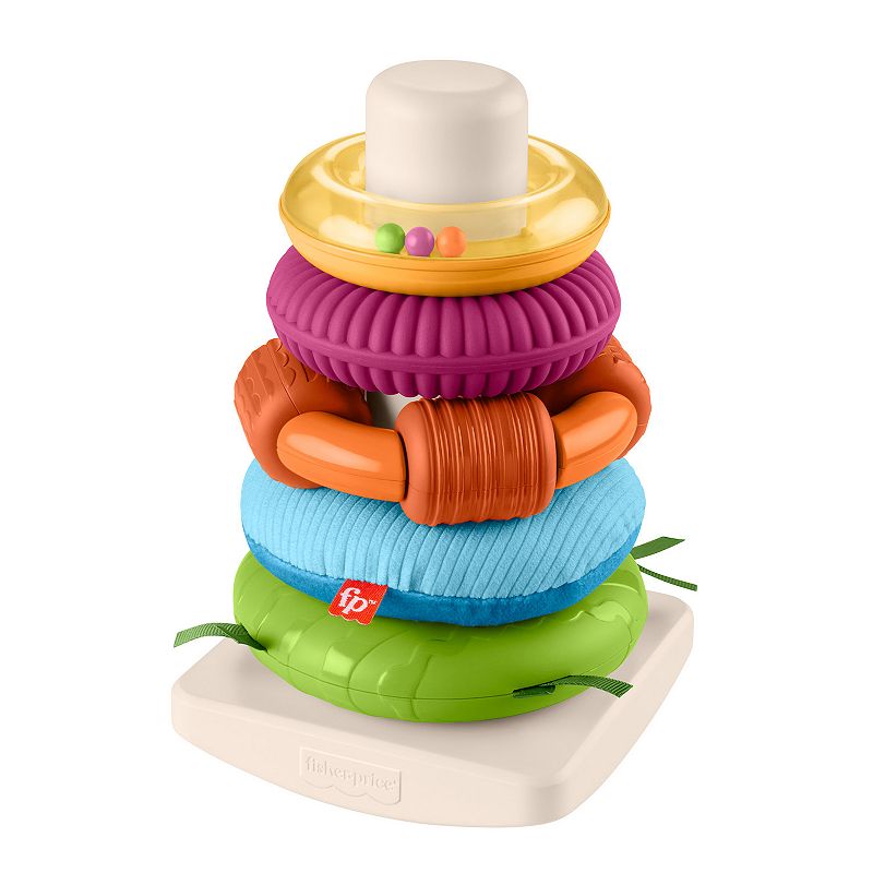 Fisher-Price Rock-A-Stack Roly-Poly Sensory Stacking Toy