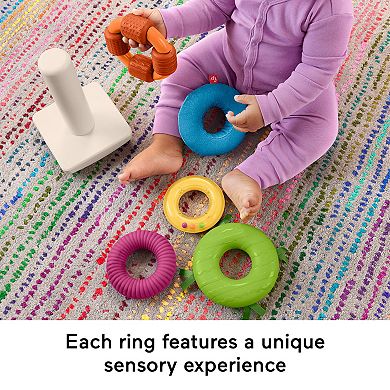 Fisher-Price Rock-A-Stack Roly-Poly Sensory Stacking Toy