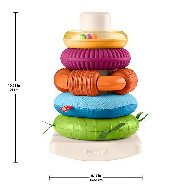 Fisher-Price Rock-A-Stack Roly-Poly Sensory Stacking Toy
