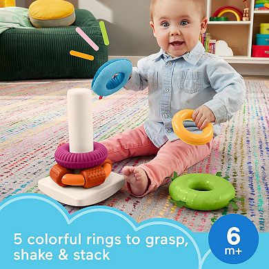 Fisher-Price Rock-A-Stack Roly-Poly Sensory Stacking Toy